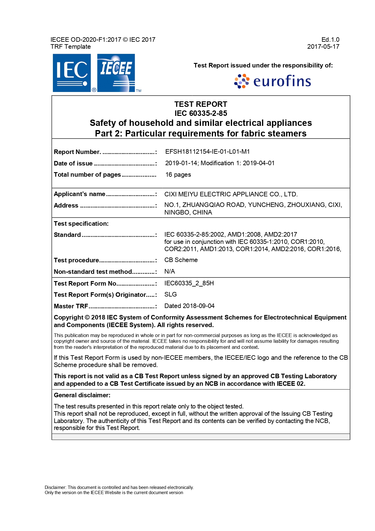 CB kompletterande rapport